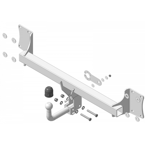 Фаркоп ZincaR на BMW X5 2007-2013 Арт. ZB101A (полностью оцинкованный)