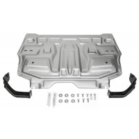 Защита Картера двигателя, КПП Rival для Volkswagen Polo 2009-2020, Алюминий 3 мм - Арт. 333.5842.1