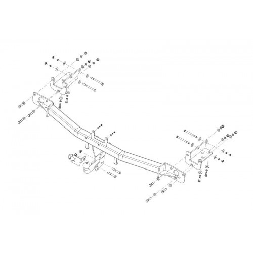 Фаркоп Avtos на HYUNDAI IX 55 2007- Арт.HY 35