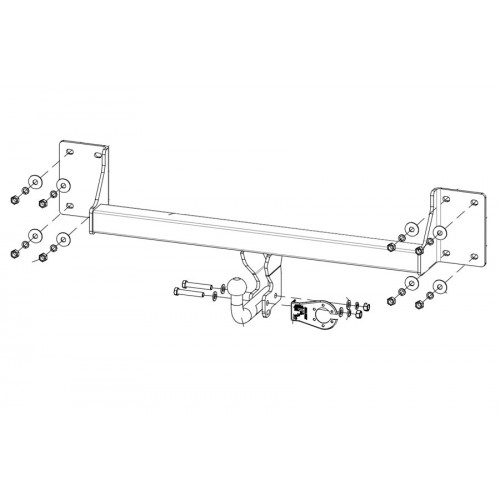 Фаркоп BALTEX на BMW X5 2007–2013  Арт. 03.3081.12 (E70)