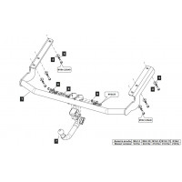 Фаркоп BALTEX на TOYOTA Venza 2013–  Арт. 24.2558.32 (фаркоп легкосъемный с ключом)