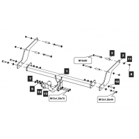 Фаркоп BALTEX на NISSAN Almera 2013–  Арт. 15.3041.12 