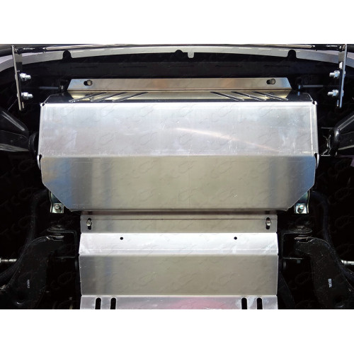 Защита Радиатора ТСС для Mitsubishi L200 2015-2019 (V), Алюминий 4 мм - Арт. ZKTCC00154