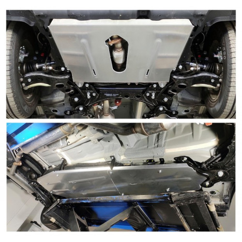 Защита Адсорбера, Картера двигателя, КПП, Топливного бака ТСС для Changan CS75 2020-, Алюминий 4 мм - Арт. ZKTCC00448K